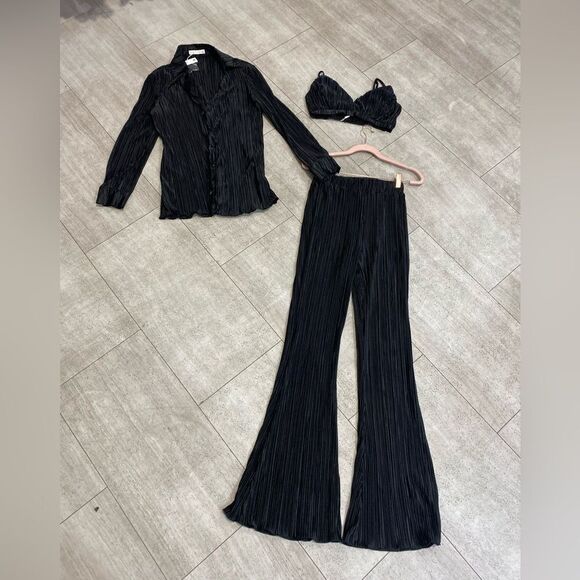 o’vianca Pants - O’vianca set pants too and shirt long sleeve black 3 piece New